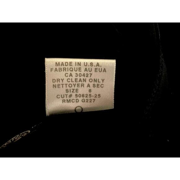 LAUNDRY BY SHELLI SEGAL BLACK L/S DRESS WITH FAUX LEATHER - Picture 12 of 13